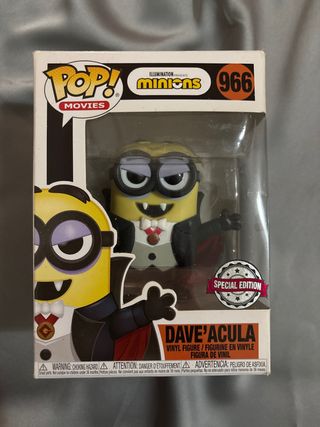 Funko Pop! Minions Dave'Acula #966 Edición Especia