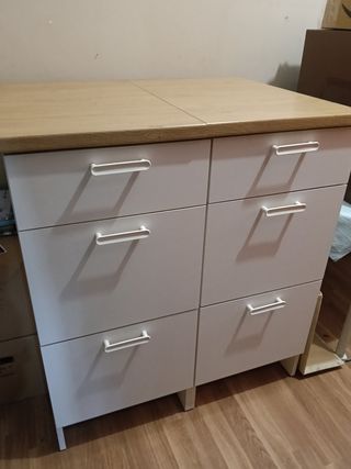 2 Muebles de cajones cocina IKEA Knoxhult