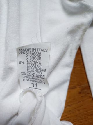 Maglia bianca da donna manica lunga tg. S