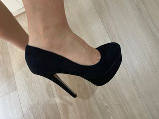 Zapatos de tacón negros talla 37