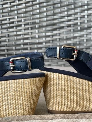 Sandalias Tommy Hilfiger Cuña Azul