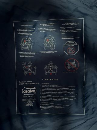 Cuna de viaje plegable