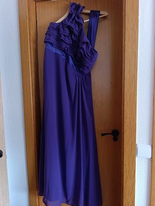 Vestido largo fiesta morado