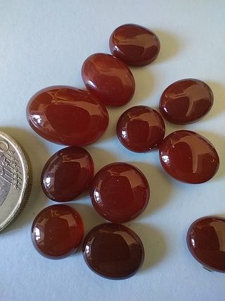 14 Agata Corniola Cabochon Grandi