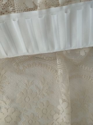 Cortina Encaje Beige 163x175