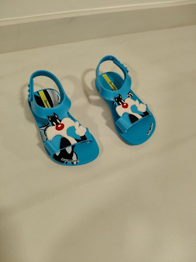 Cangrejeras Gato Silvestre Looney Tunes Azules