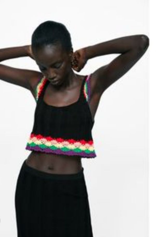 Crop top/ sobrevestido Crochet * Zara * Talla L