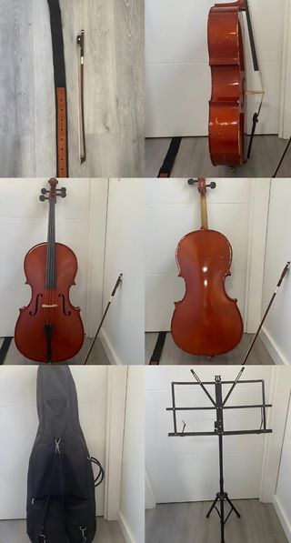 Violonchelo completo con accesorios