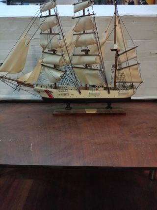 Maqueta Velero Guarda Costas USA Artesanía