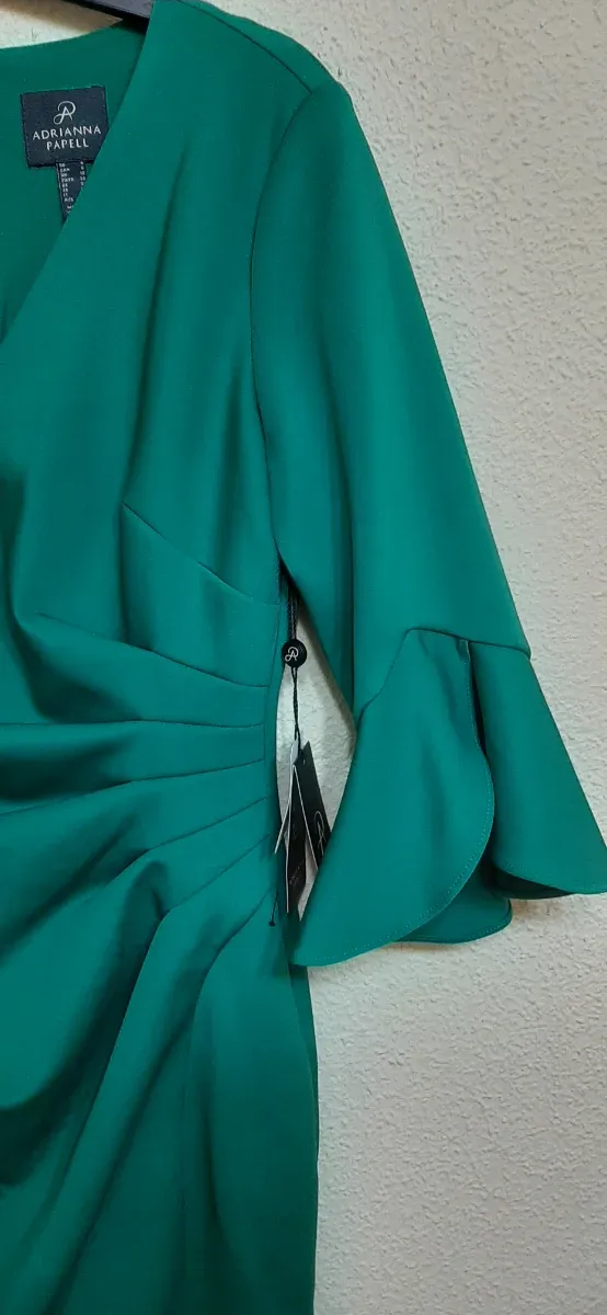 Vestido Adrianna Papell Verde Talla 38