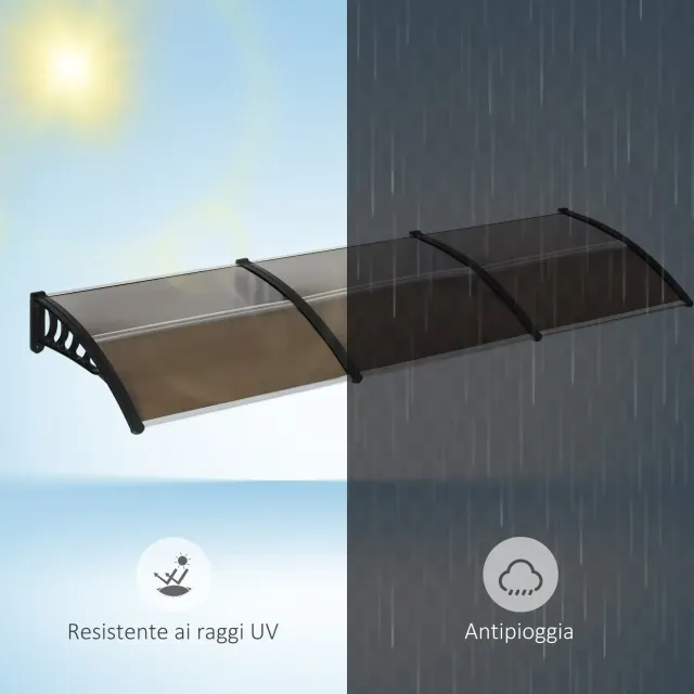 Pensilina da Esterno per Finestre e Porte, in Poli