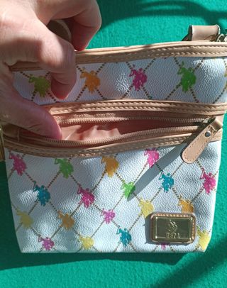 Bolso bandolera USPA multicolor (muy cuidado)