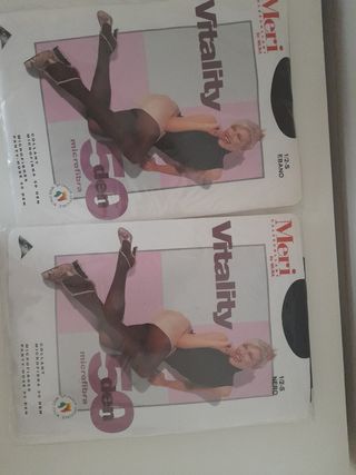 Collant Meri Vitality 50 Den Marrone  e Nero Tagli