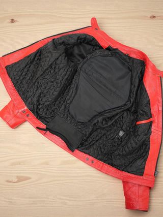 Chaqueta de cuero auténtico Ferrari talla L