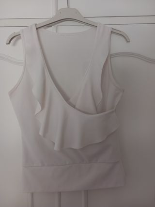 Top Lycra Blanco Talla S
