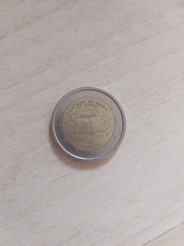 Moneda 2 euros Tratado de Roma