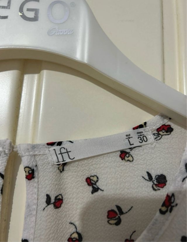 Camisa Larga Estampada Mujer