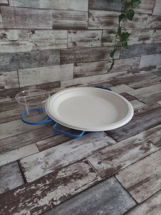 PORTA PIATTI E BICCHIERI SET DA PIC NIC VINTAGE