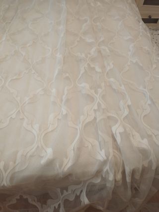 Cortina Nansu y Raso 117x245 Impecable