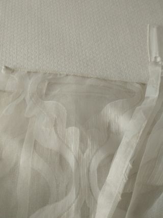 Cortina Nansu y Raso 117x245 Impecable