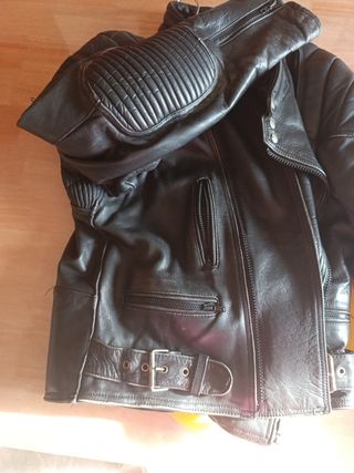Chaqueta de Moto Negra