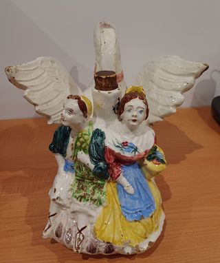 Botijo antiguo de porcelana de Valencia