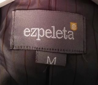 Gabardina cuadros beige talla M