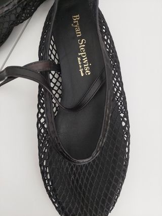 Bailarinas negras rejilla Bryan Stepwise nuevas