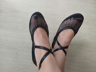 Bailarinas negras rejilla Bryan Stepwise nuevas