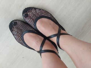 Bailarinas negras rejilla Bryan Stepwise nuevas