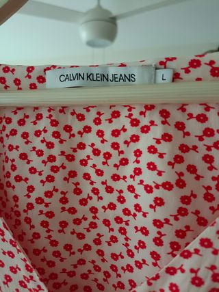 Vestido Calvin Klein Estampado Flores