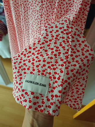 Vestido Calvin Klein Estampado Flores