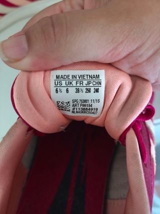 Adidas Zapatillas Deportivas Rosa y Blanco