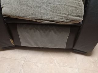 Sillón relax beige y marrón