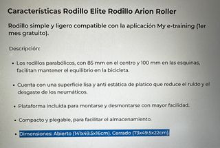 Rodillo Elite Arion