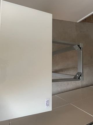 Mesa de cocina extensible nueva cristal