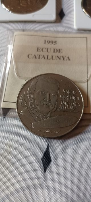 5 monedas 5 Ecus Colección Catalunya 