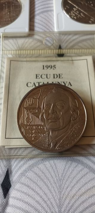 5 monedas 5 Ecus Colección Catalunya 