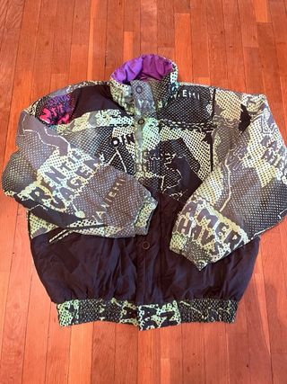 Conjunto de nieve vintage para esquiar