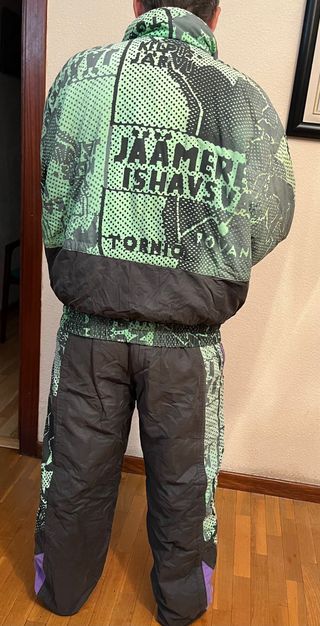 Conjunto de nieve vintage para esquiar