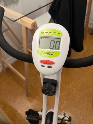 Bicicleta Estática Plegable Blanca