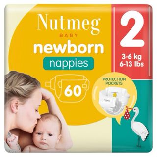 2 paquetes pañales Nutmeg Talla 2