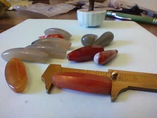 11 Agata Rossa Gocce e Parallelepipedi