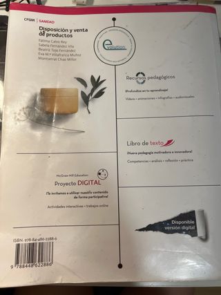 Disposición y venta de productos
