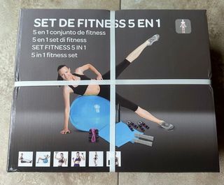 Set Fitness 5 en 1 con Balón y Accesorios 