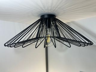 Lampada soffitto metallo nero