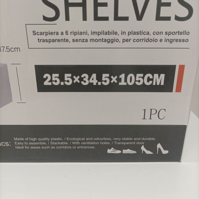 Scarpiera KAELA 6 Piani Trasparente