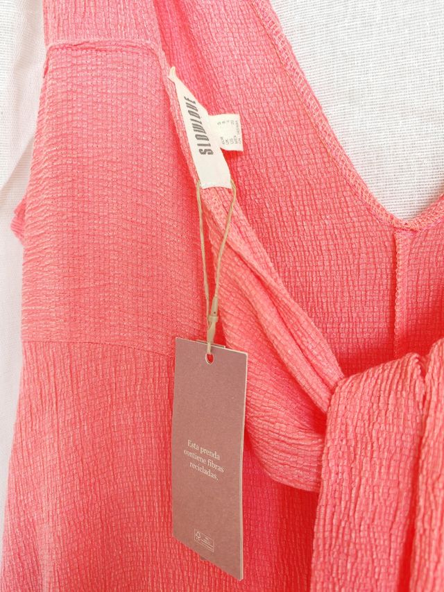 Mono largo color salmon