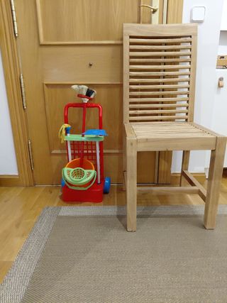 Carrito de limpieza infantil con accesorios