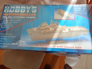 Maqueta Barco Matchmodeller Oil Rig Support Vessel